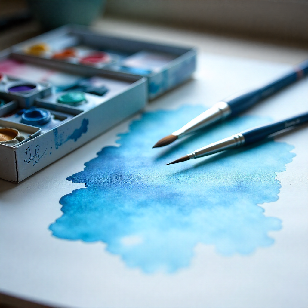 Premium akvarellset för mindfulness